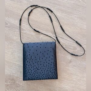 Beaded Evening Bag Black Beaded Strap.